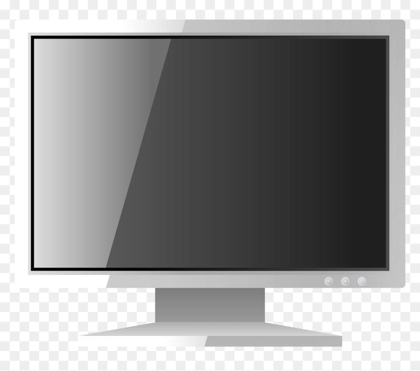 Computer Monitor Clipart Png, Transparent Png - tv screen png