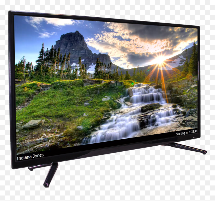 Waterfall Desktop Background, HD Png Download - tv screen png