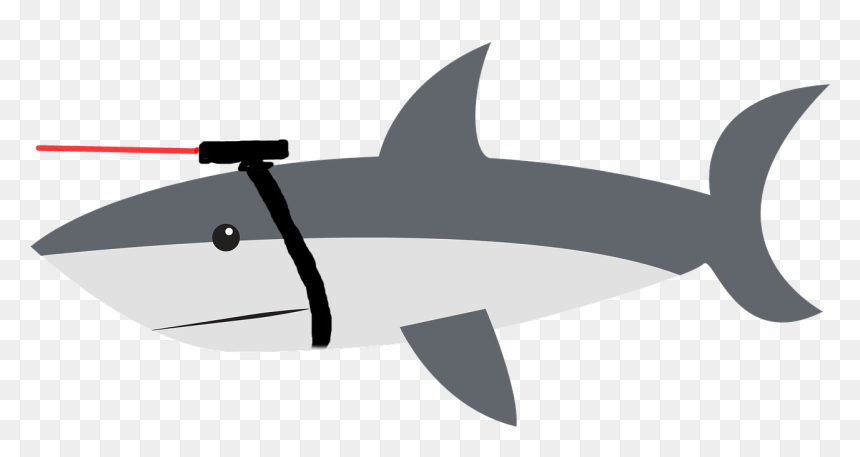 Shark, HD Png Download - laser beam png