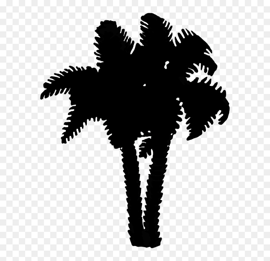 Illustration, HD Png Download - palm tree silhouette png