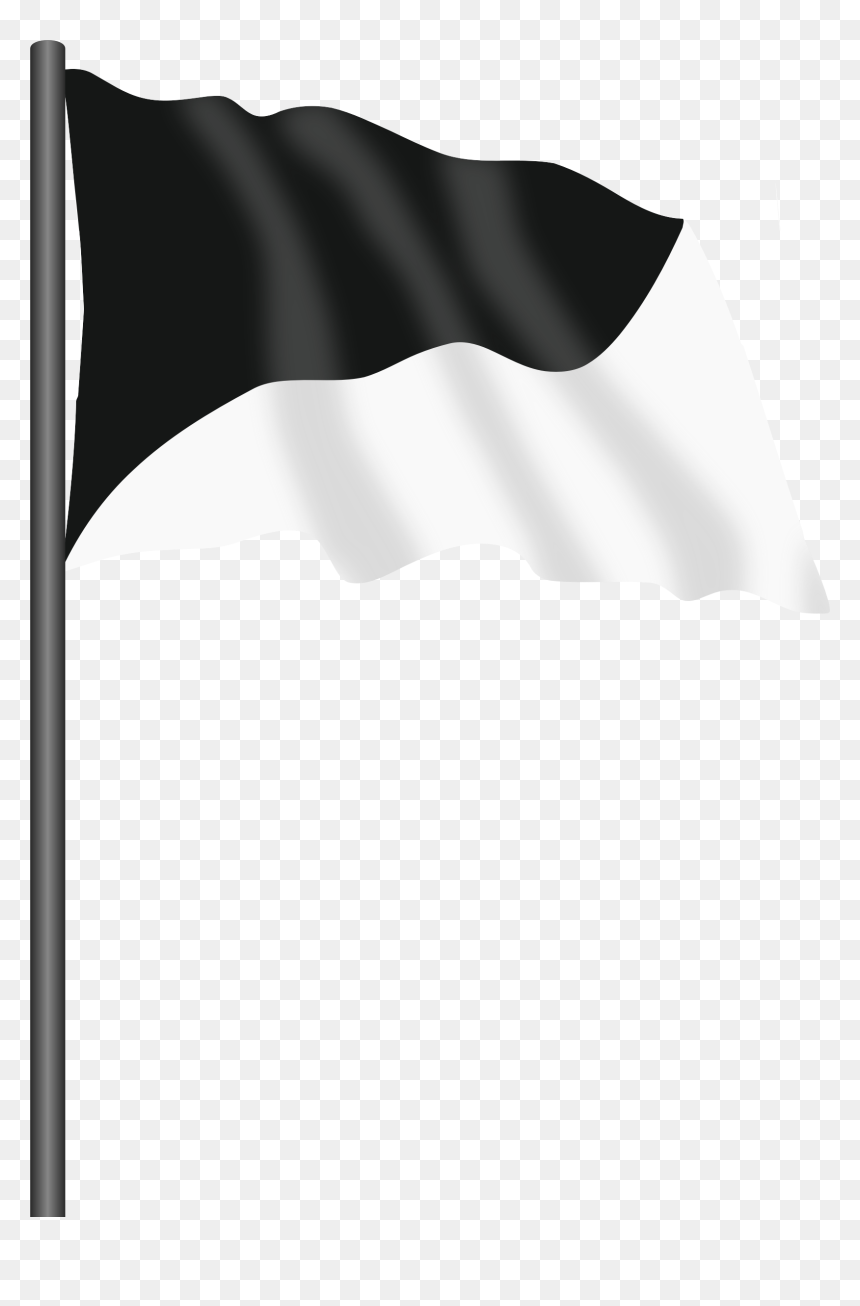 Black Flag And White Flag, HD Png Download - checkered flag png