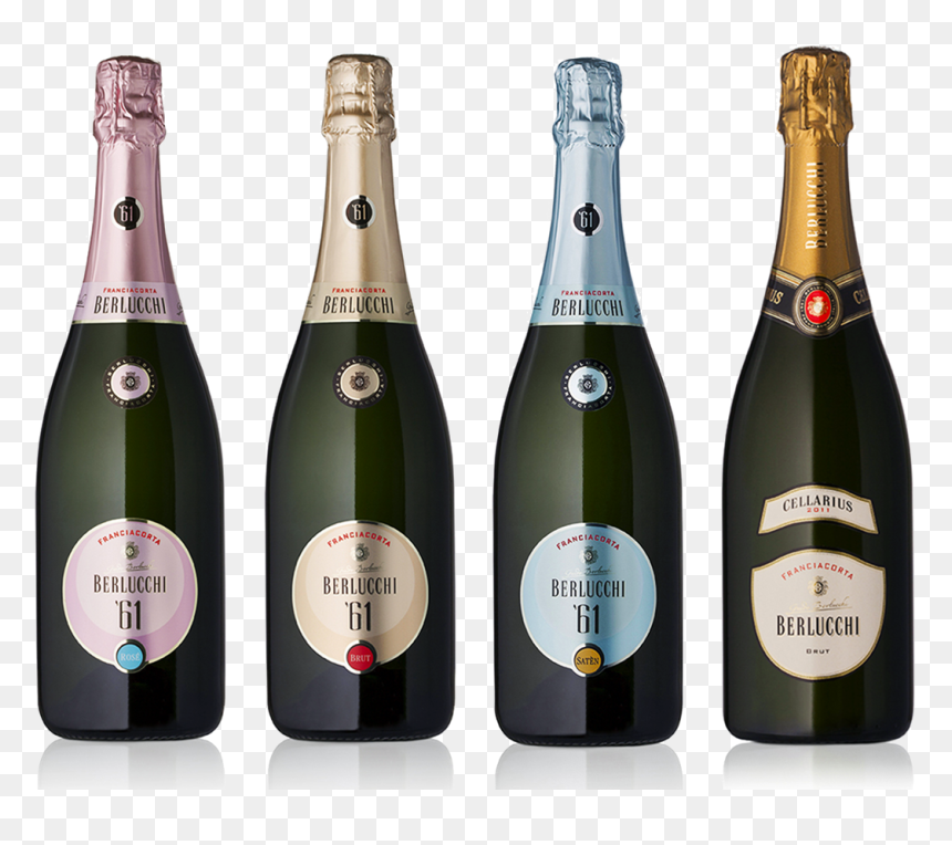 Spumante Berlucchi, HD Png Download - wine bottle png
