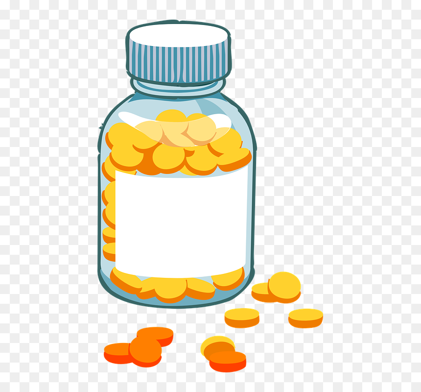 Pill Bottle Clip Art, HD Png Download - pill png