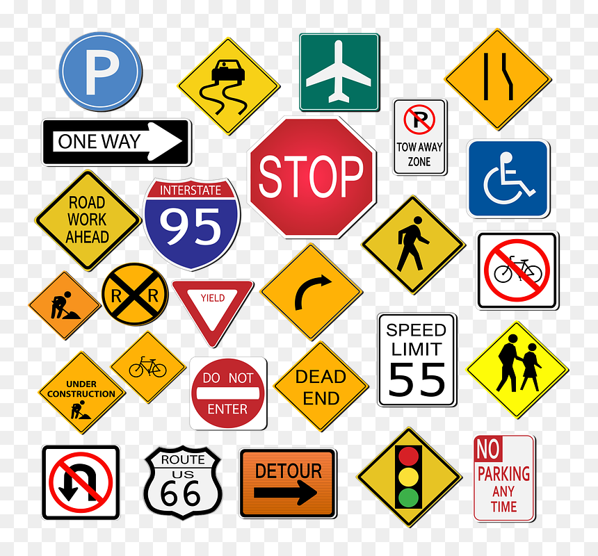 Signs On Roads, HD Png Download - street sign png