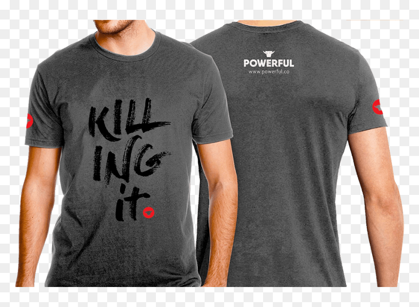 Dark Grey T Shirt, HD Png Download - black shirt png