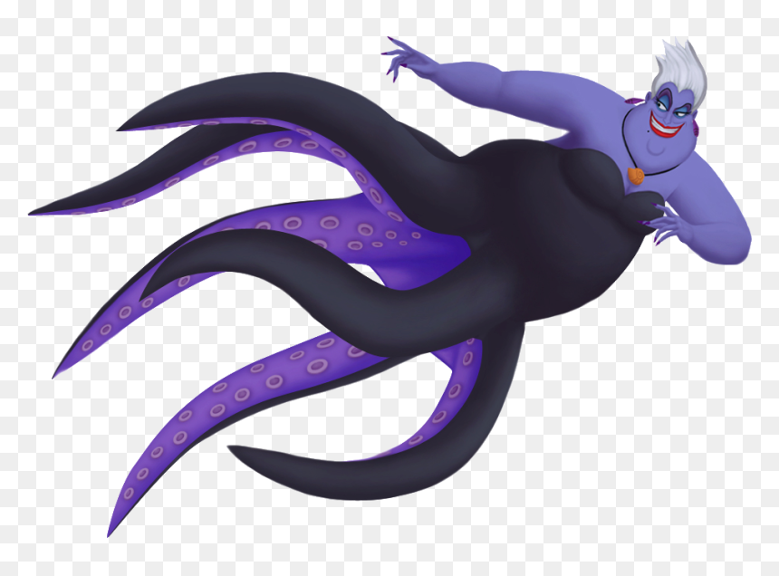 Ursula Kingdom Hearts, HD Png Download - little mermaid png