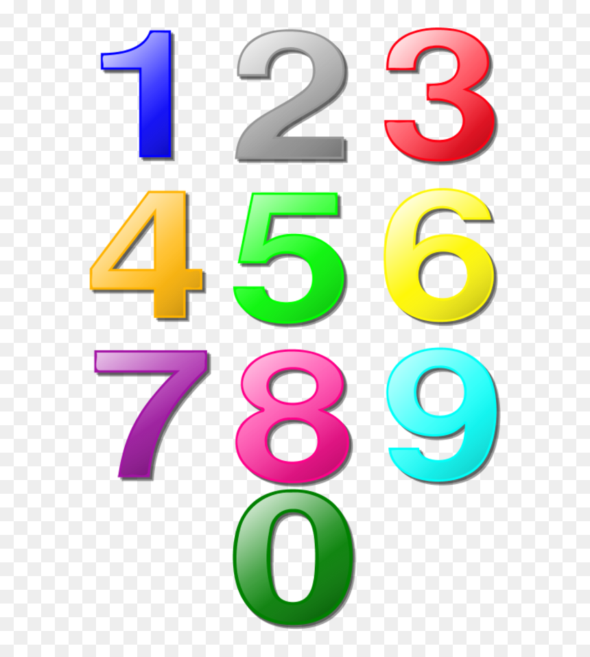 Numbers Clip Art, HD Png Download - numbers png