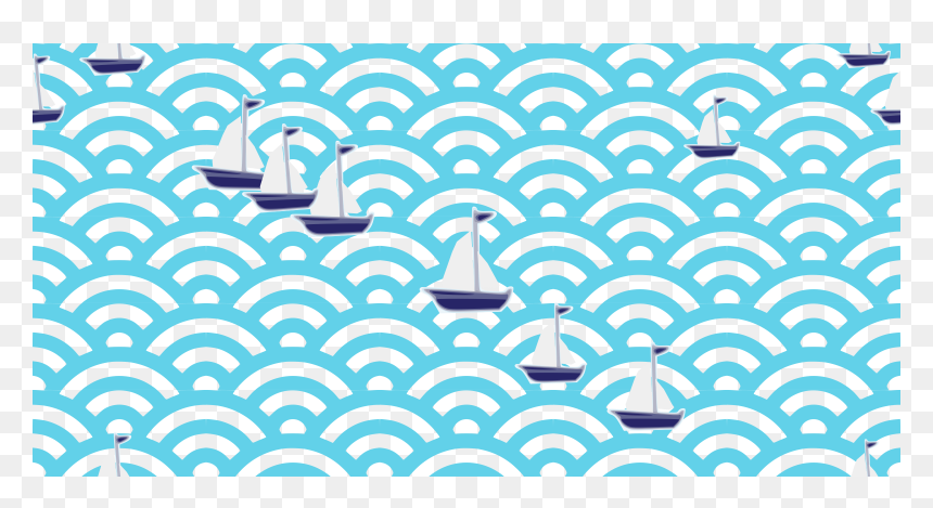 Blue Wave Pattern Jpg, HD Png Download - yacht png