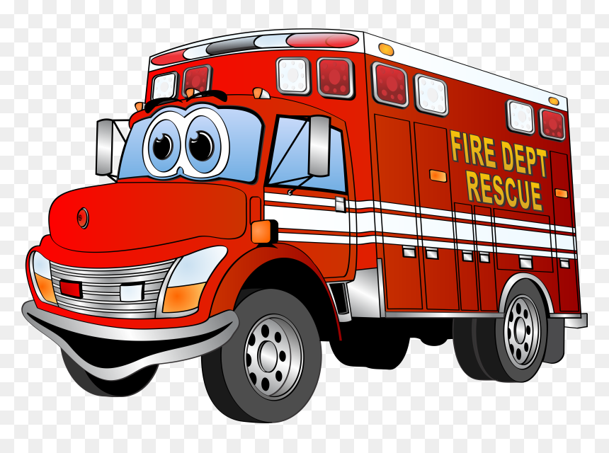 Firetruck Clipart, HD Png Download - realistic fire png