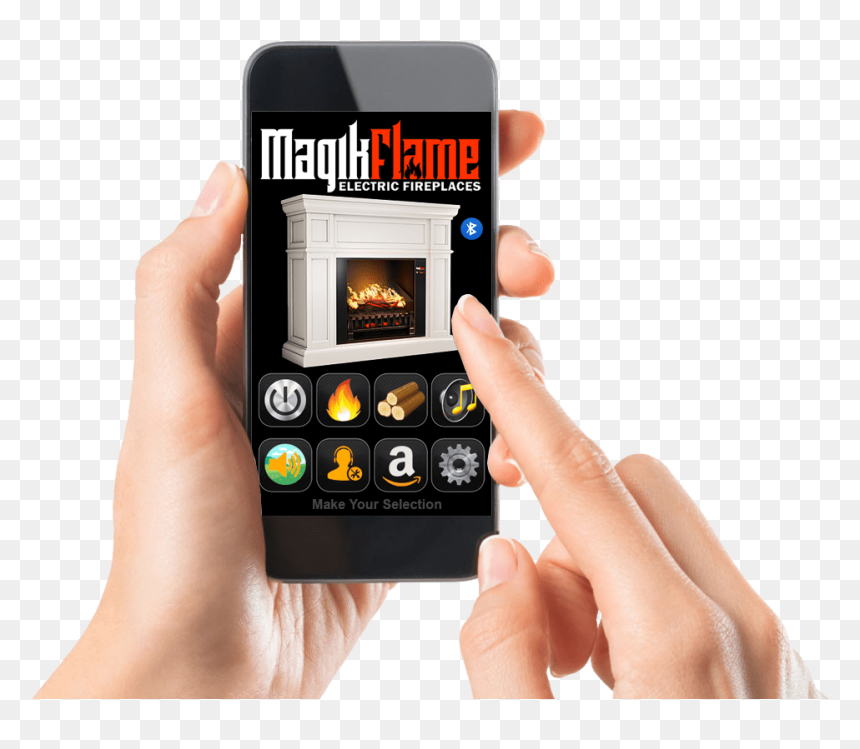 Electric Fireplace, HD Png Download - realistic fire png