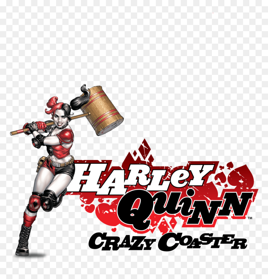 Harley Quinn Crazy Coaster Logo, HD Png Download - harley quinn png