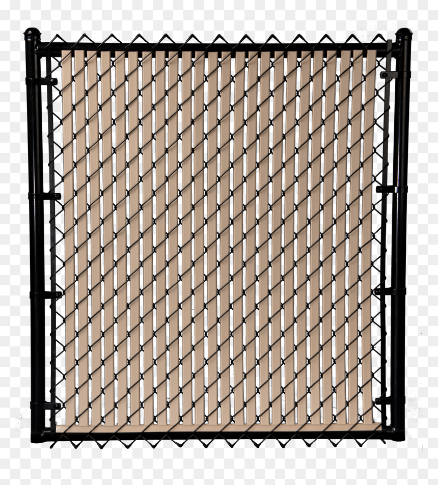 Chain Link Fences With Slats, HD Png Download - chain link fence png