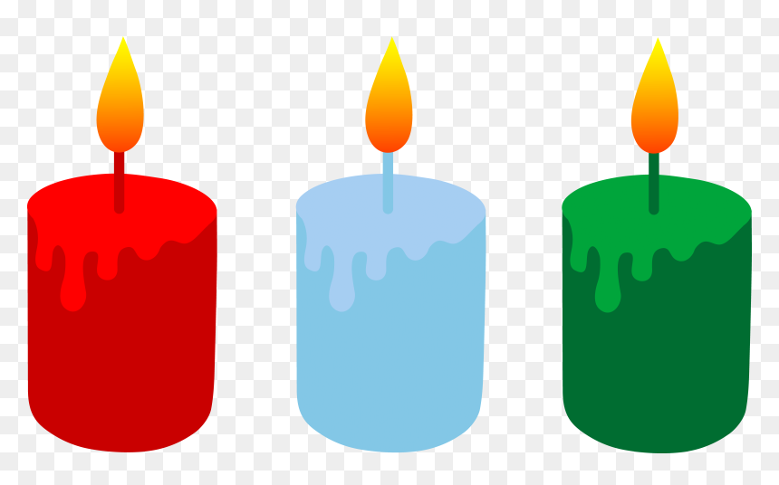 Clip Art Christmas Candles, HD Png Download - candle flame png