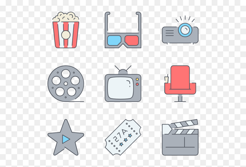 Clip Art, HD Png Download - movie vector png