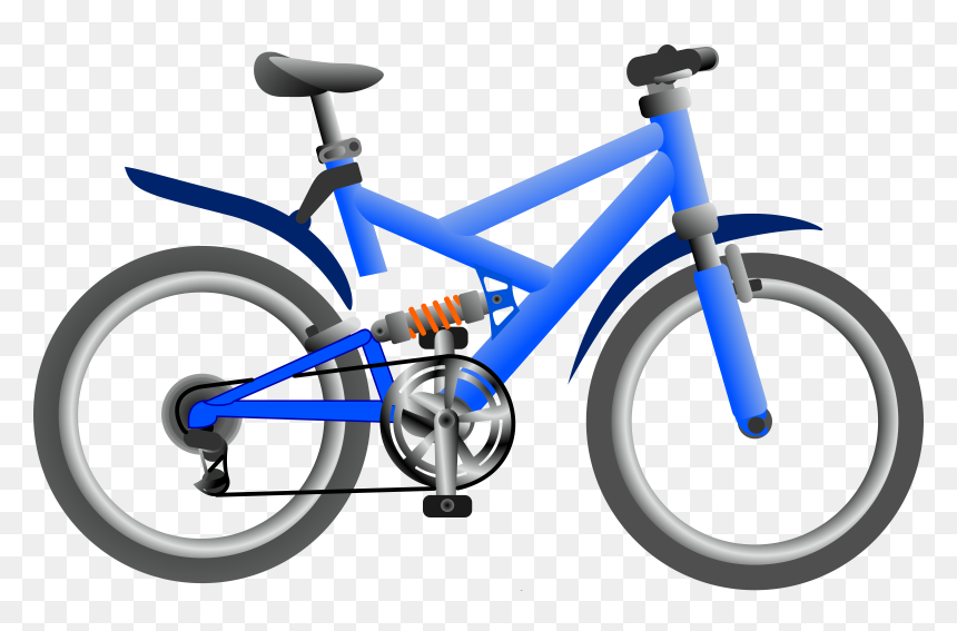 Blue Bike Clip Arts - Blue Bike Clipart, HD Png Download - bicycle icon png