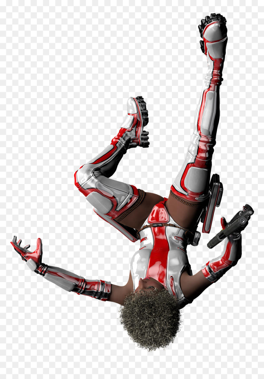 Jumping Warrior Png, Transparent Png - scifi png
