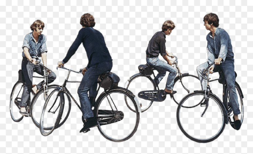 The Beatles Riding Bicycles Clip Arts, HD Png Download - bicycle icon png