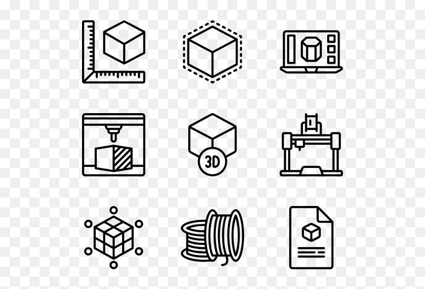 Math Icons, HD Png Download - 3d square png