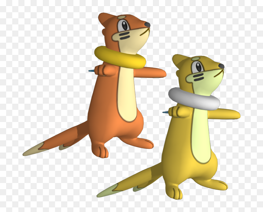 Download Zip Archive - Buizel 3d Model, HD Png Download - shinx png