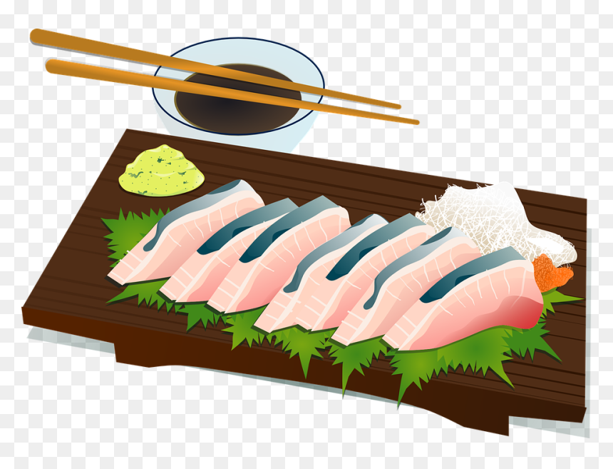Sushi, Chopsticks, Culture, Fish, Raw, Salmon, Food - Japanese Foods Clipart Png, Transparent Png - sushi clipart png