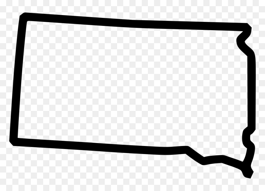 Svg Icon Free Download - South Dakota Outline, HD Png Download - montana outline png