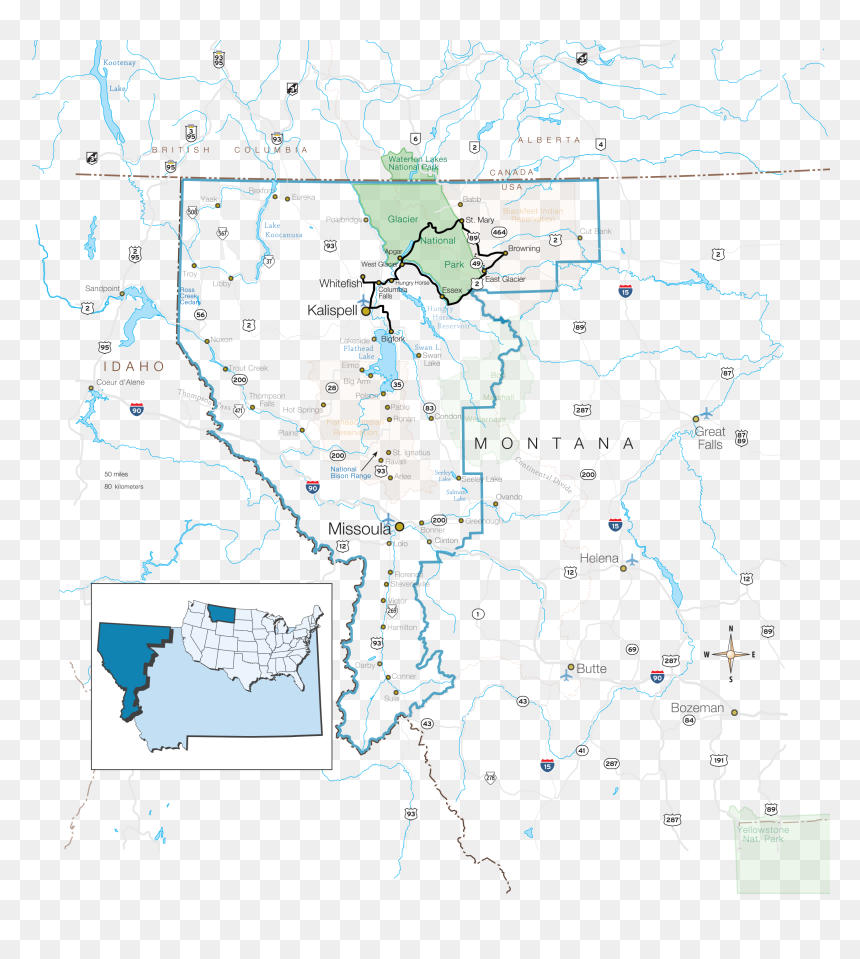 Four Day Flathead Valley - Atlas, HD Png Download - montana outline png