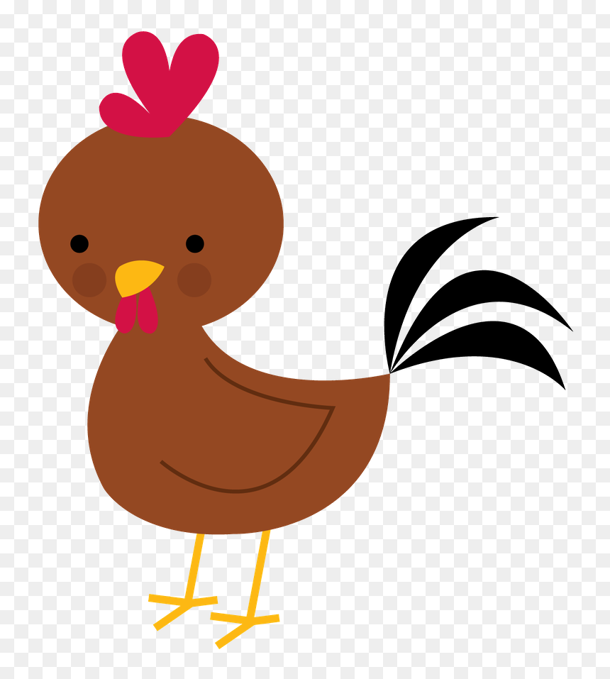 Party Clipart Chicken - Transparent Farm Animals Clipart, HD Png Download - party clipart png