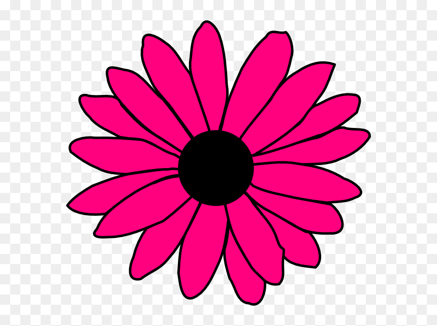 Daisy Clipart Large - Red Flower Clip Art, HD Png Download - daisy clipart png