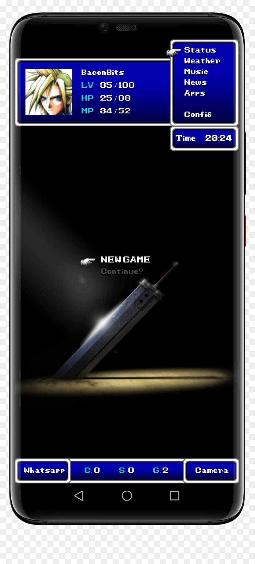 Smartphone, HD Png Download - final fantasy vii logo png