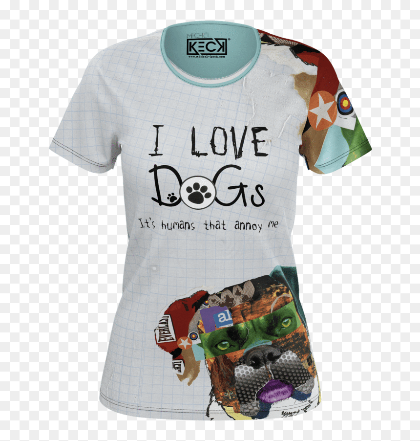 I Love Dogs - T-shirt, HD Png Download - humans png