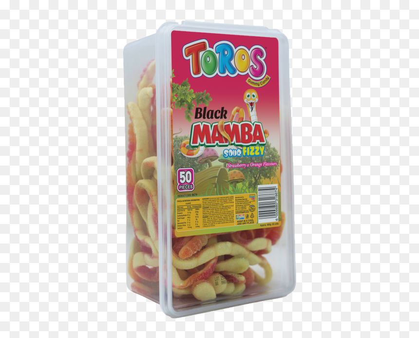 Black Mamba - Strawberry 01-min - Convenience Food, HD Png Download - black mamba png