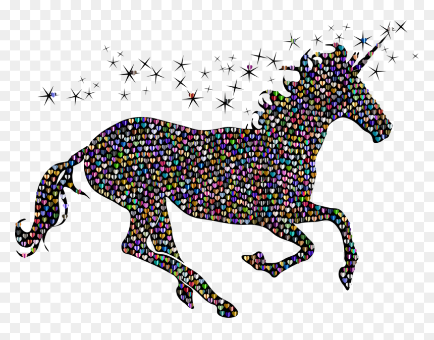 Visual Arts,horse,art - Silhouette Transparent Unicorn Clipart, HD Png Download - unicorn vector png