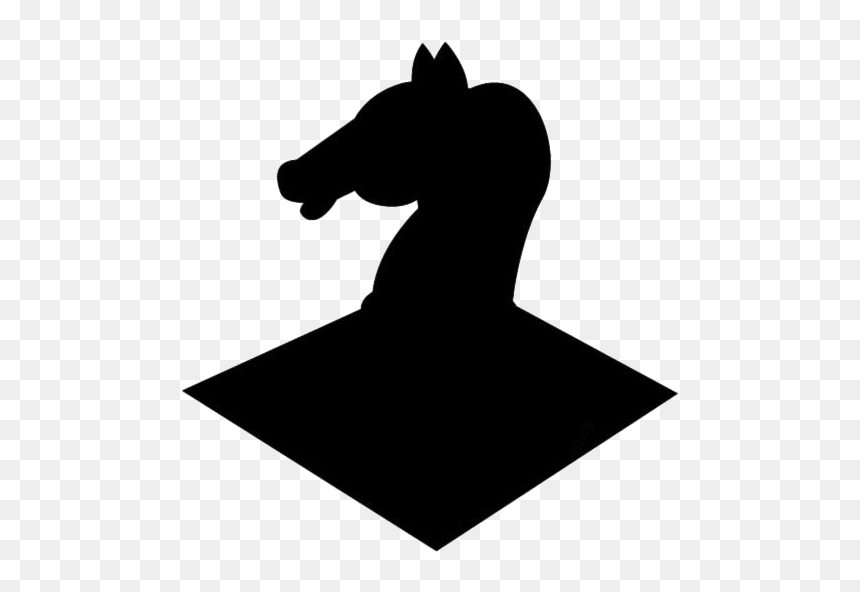 Knight Sketch Png, Transparent Chess Piece Picture - Silhouette, Png Download - chess knight png