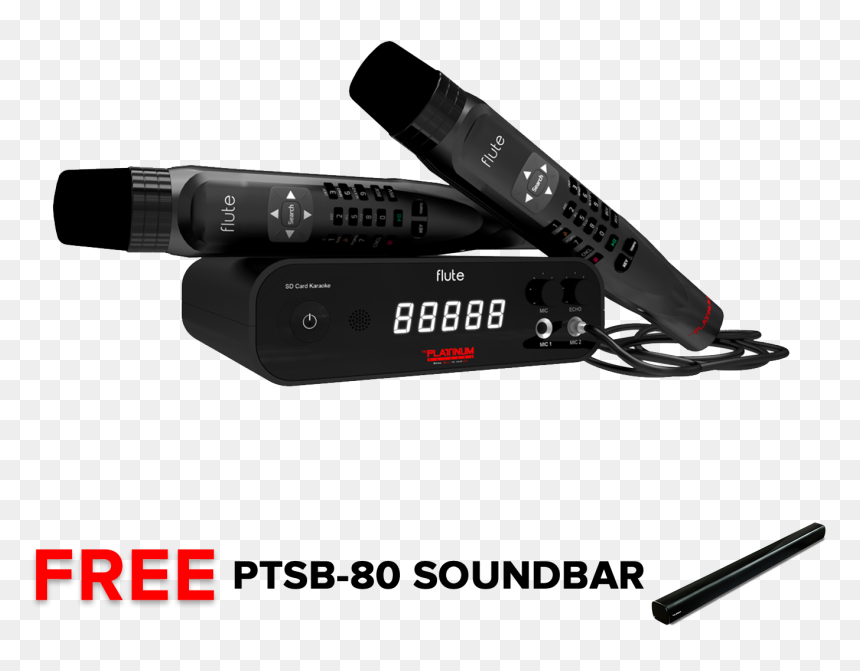 Flute Soundbar - Platinum Karaoke Flute, HD Png Download - karaoke singer png