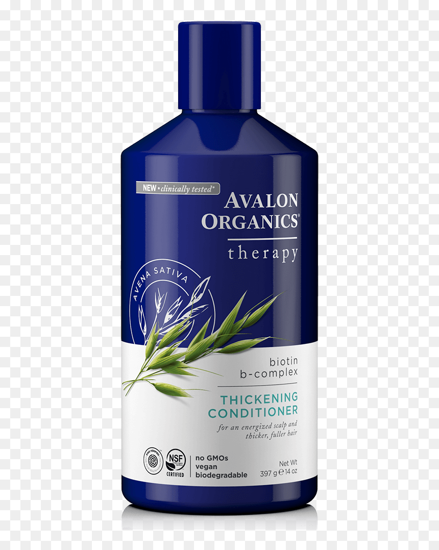 Hair Thickening Conditioner - Avalon Organics Argan Oil Damage Control Conditioner, HD Png Download - hair with bangs png