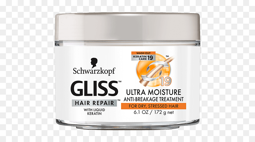 Gliss Us Ultra Moisture Anti Breakage Treatment - Schwarzkopf Gliss, HD Png Download - hair with bangs png
