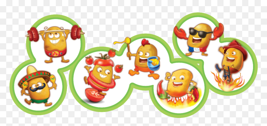 Transparent Cartoon Potato Png - Potato Family Cartoon, Png Download - family cartoon png