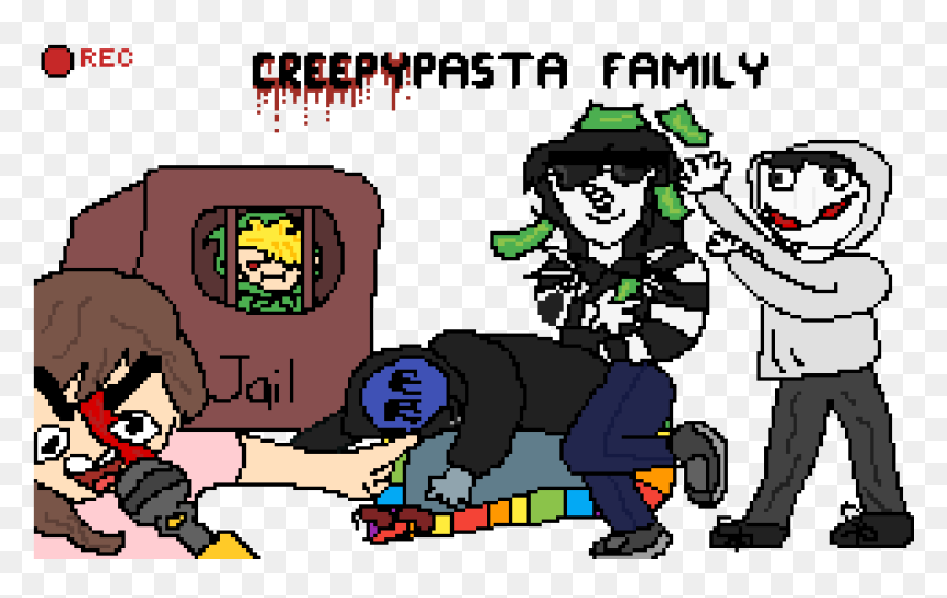 Transparent Creepy Man Png - Cartoon, Png Download - family cartoon png