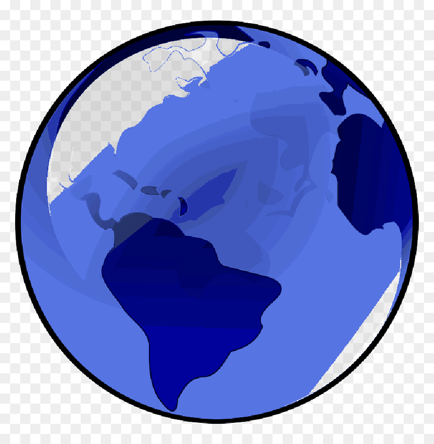 Green, Icon, Blue, Geography, Globe, Map, World, Planet - Blue Earth, HD Png Download - geography png