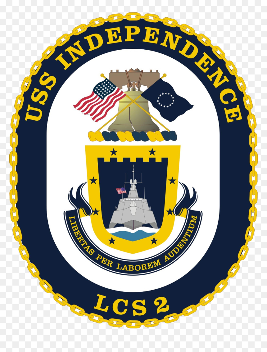 Uss Independence Lcs2 Coa - Uss Ticonderoga Cg47 Crest, HD Png Download - independence png