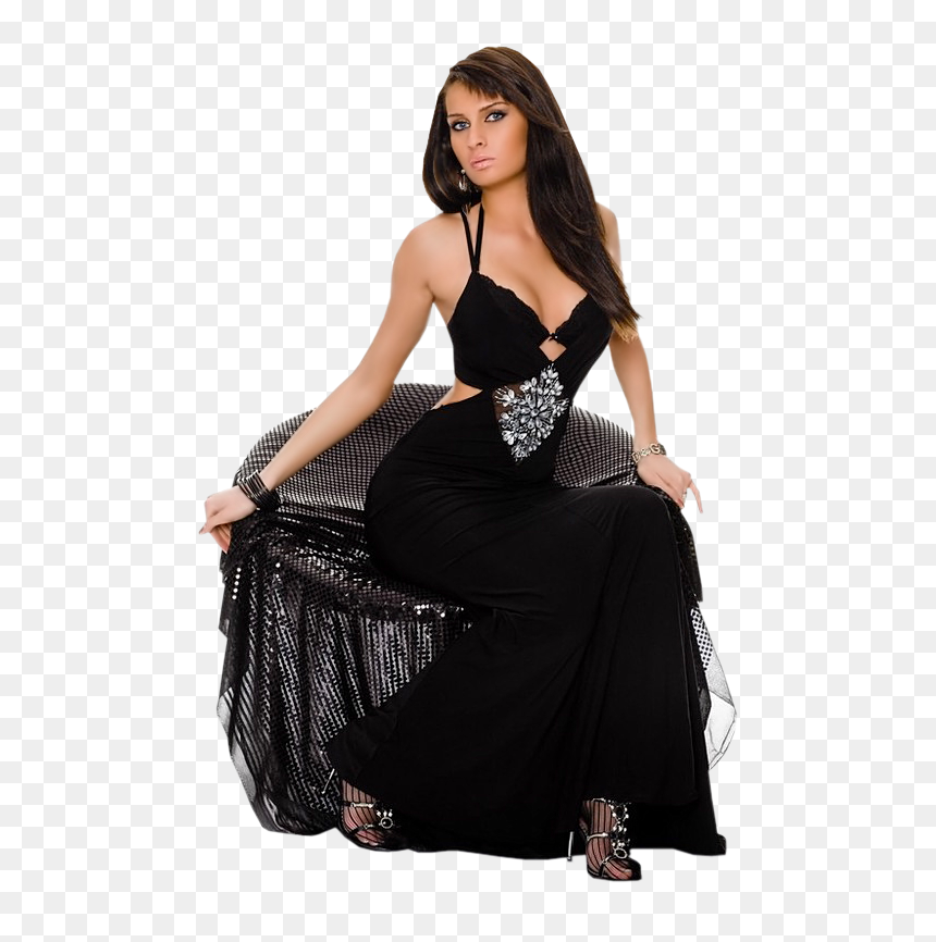 "
 Src="data - Vestidos De Gala Negro, HD Png Download - tubes femmes png