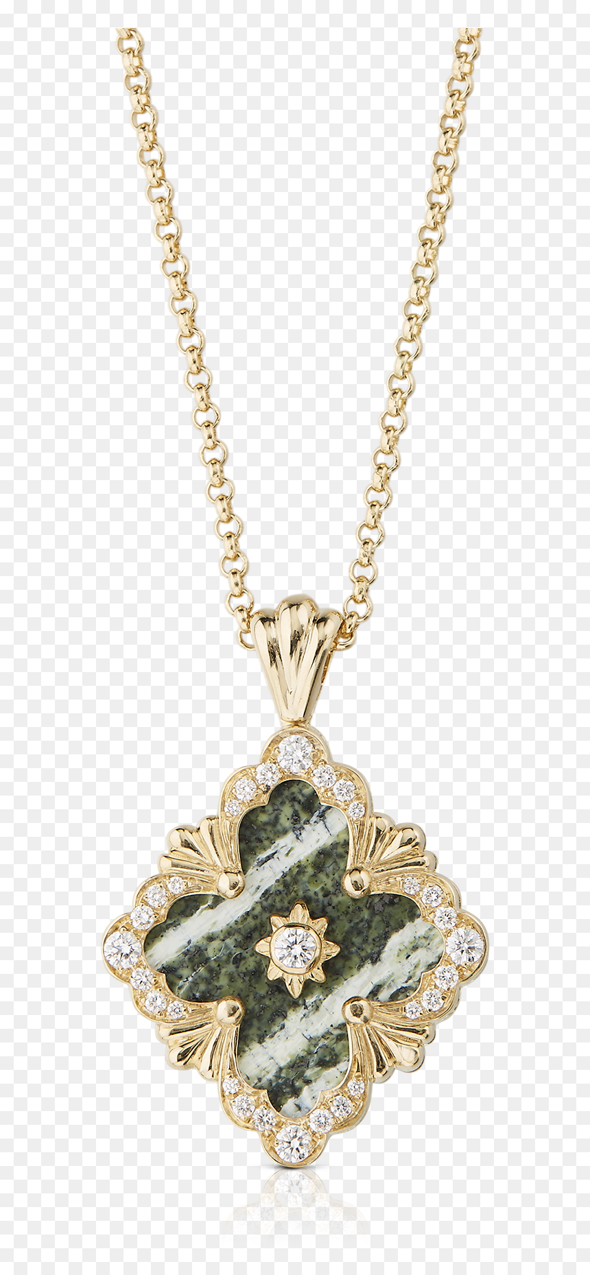 Diamond Clover Necklace, HD Png Download - locket png