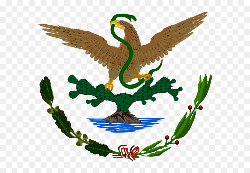 Alternate Mexican Coat Of Arms, HD Png Download - bandera mexicana png