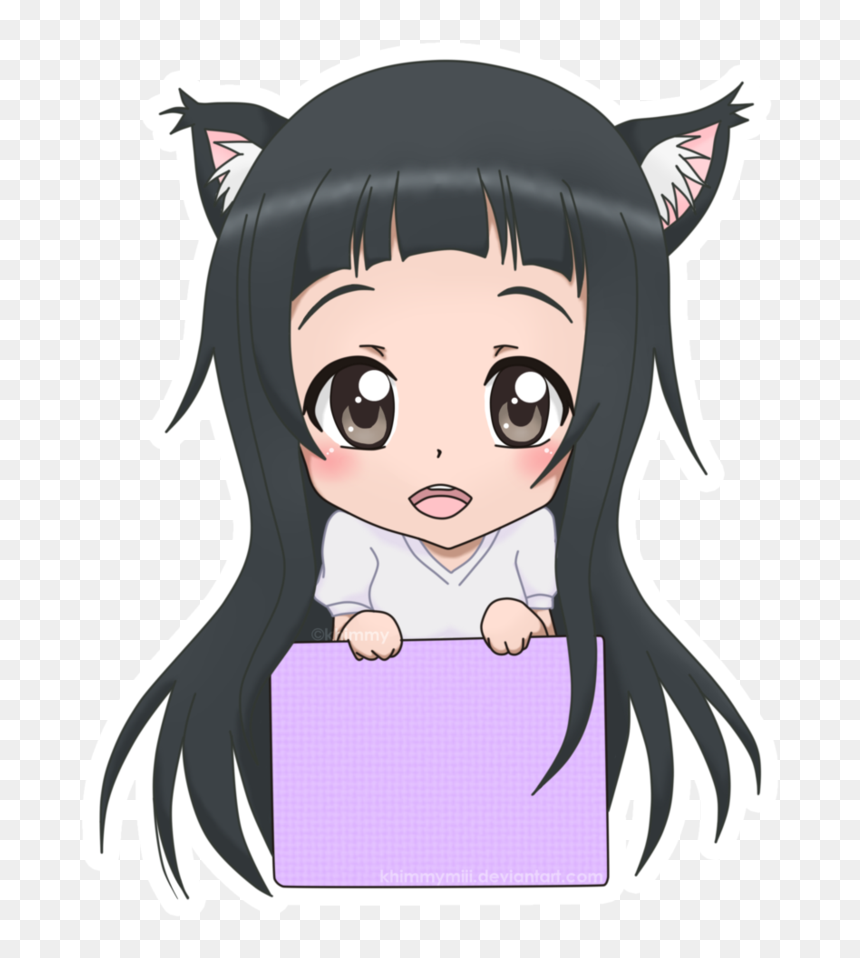 Asuna Clipart Cat Ear - Asuna Chibi Sword Art Online, HD Png Download - cat ear png