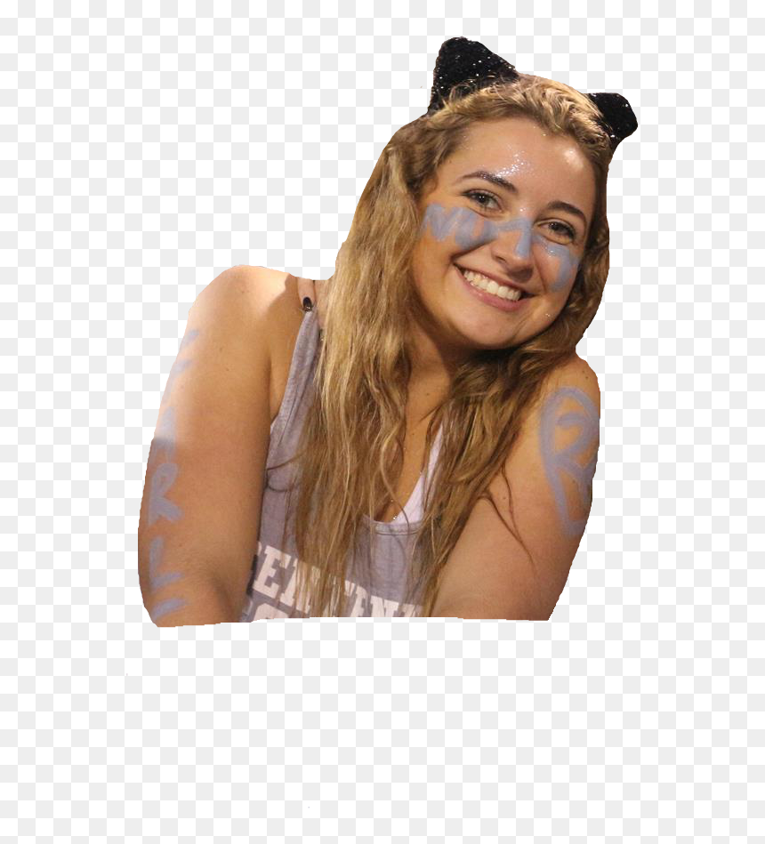 Transparent Woman Smiling Png - Girl, Png Download - cat ear png