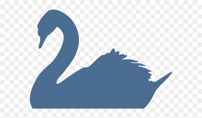 Swan - Swan Silhouette Png, Transparent Png - swan silhouette png