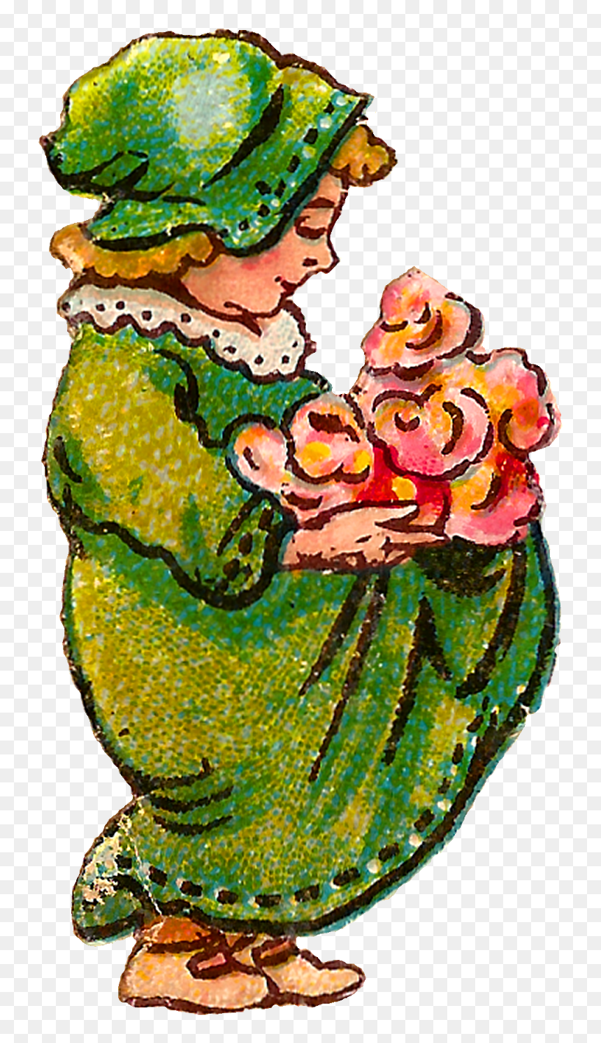 Illustration, HD Png Download - vintage girl png