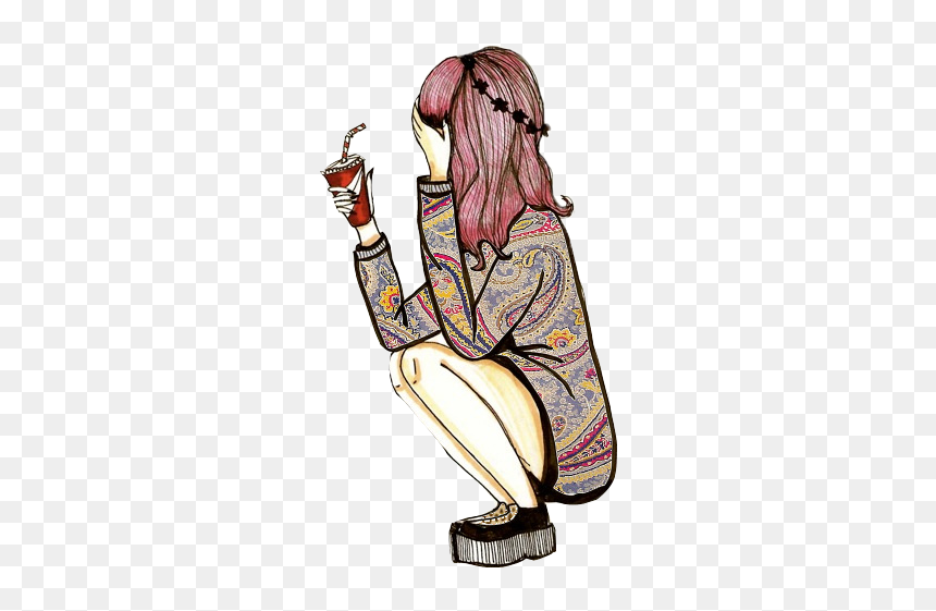Chicas Vintage Para Dibujar, HD Png Download - vintage girl png