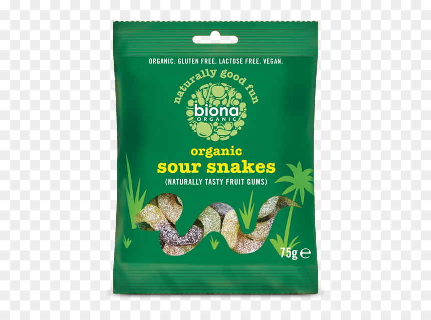 Biona Organic Sour Snakes 75g, HD Png Download - corn plant png