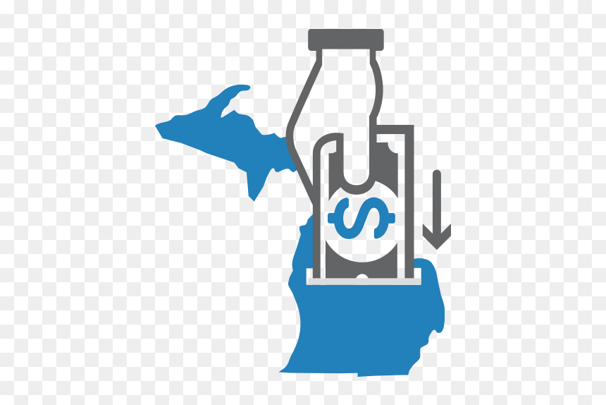 Water Bottle,logo,clip Art,bottle - Michigan Transparent, HD Png Download - water bottle icon png